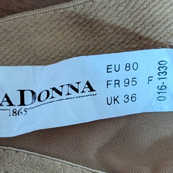 Prima Donna Satin Women’s Non-Padded Full Cup Seamless Tan Cognac 36DDD Bra - Picture 8 of 8